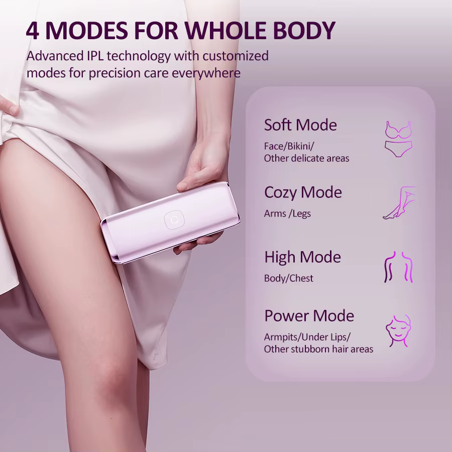 Épilation au Laser de refroidissement 1000000 flashs pour femmes 4 Modes pour tout le corps Bikini aisselles épilateur
