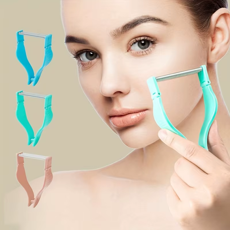 1 pièces épilateur Facial à main rouleau à ressort sûr femmes épilation du visage