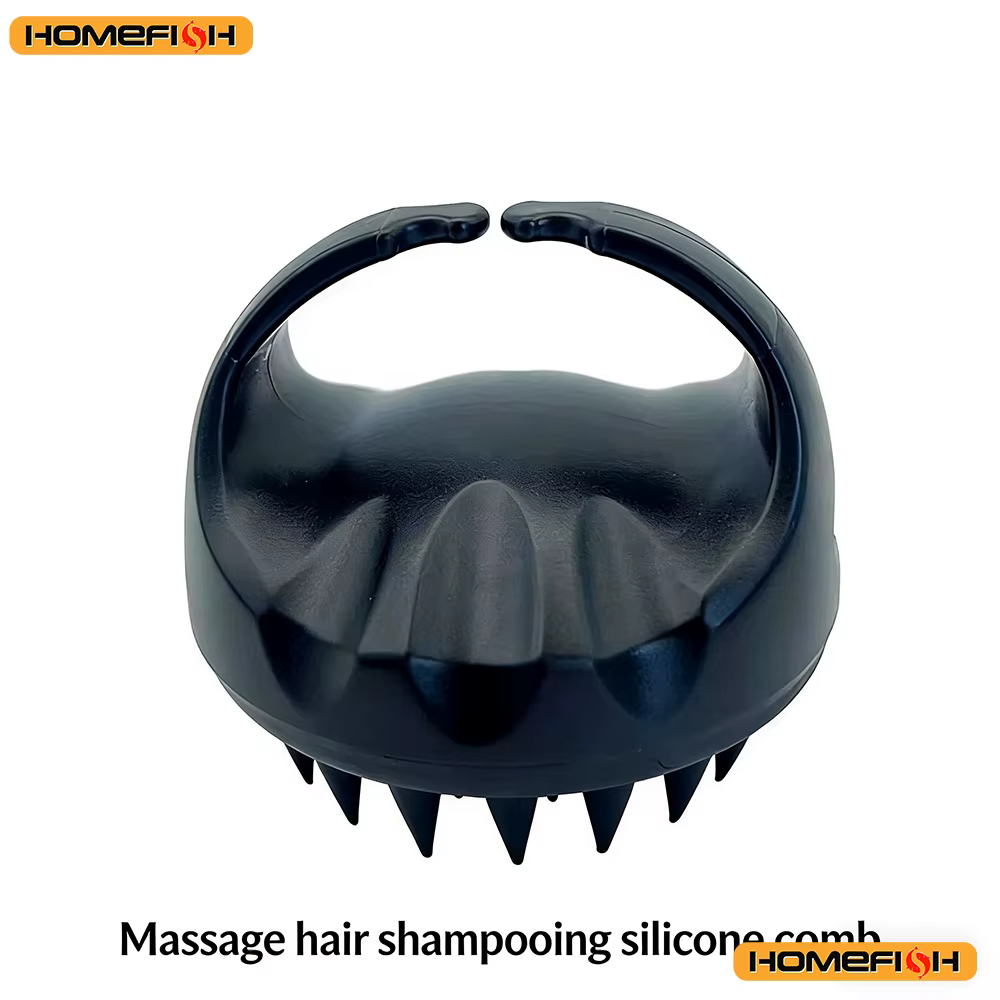 Brosse de massage pour shampoing nettoyant - Conception de la poignée, tête de brosse exfoliante, outil de soin pour le nettoyage des racines des cheveux