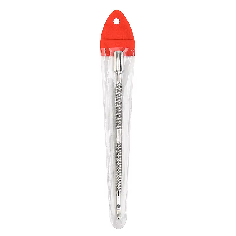 1Pcs En Acier Inoxydable Double Tête Cuticule Pusher Manucure Outils pour Ongles Vernis Colle