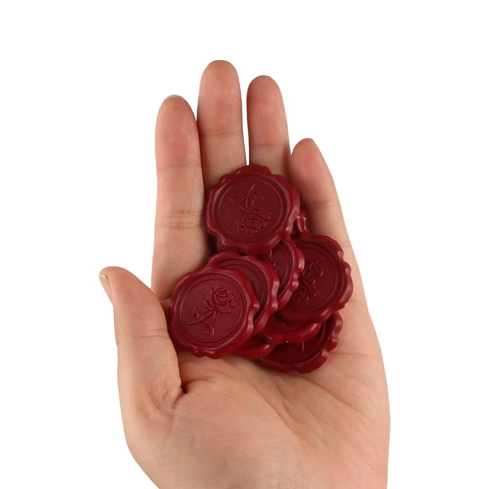 10 autocollants de sceau de cire personnalisés, exquis, pour faire soi-même, autocollants d'invitation de mariage, autocollants adhésifs vintage pour enveloppes