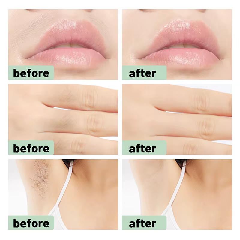 12/24 pièces bandes de cire pour les lèvres du visage