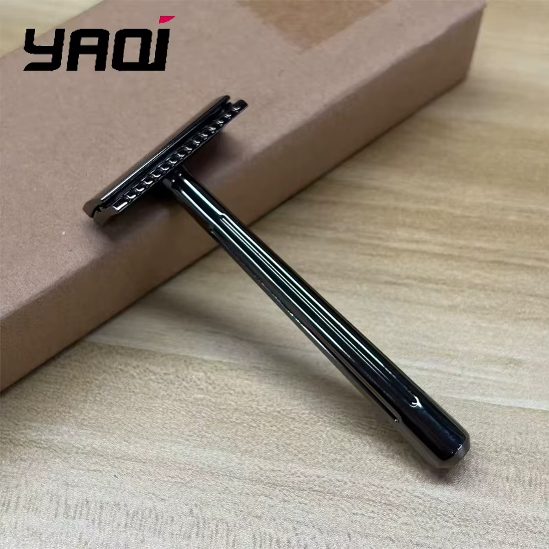Vente Flash 2026 ! Rasoir de sécurité à lame unique YAQI SE Katana / Globe Trotter pour un rasage confortable pour hommes