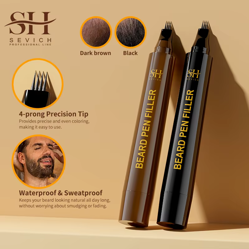 Stylo de remplissage de barbe étanche pour hommes