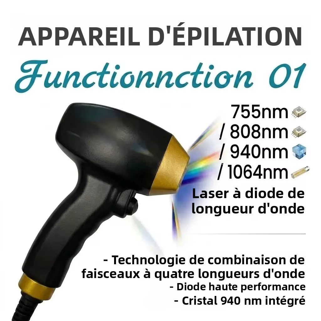 MECAVIE 4-en-1 Diode Laser Ice Platinum