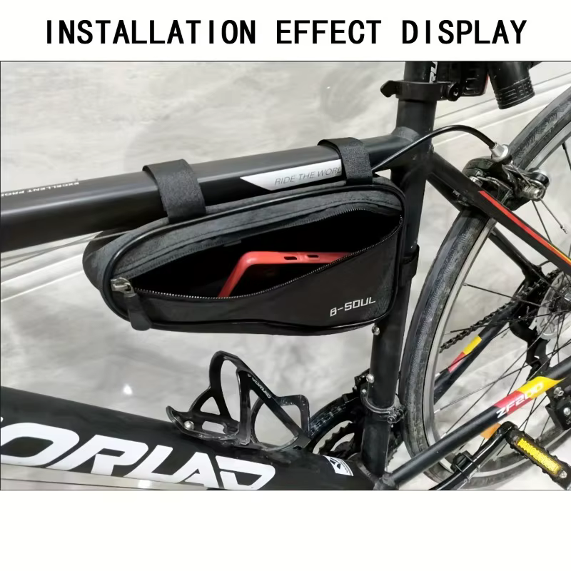 Sac triangulaire de vélo, sac de rangement pour cadre avant de vélo, sacs de cyclisme durables, pièces de vélo en plein air, accessoires de vélo