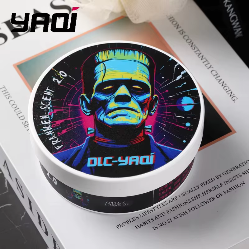 Promotion Flash 2026 : Savon de Rasage Artisanal YAQI Franken Scent 2.0 pour Hommes 170g – Crème de Rasage Pure de Luxe Essentielle pour l'Entretien de la Barbe