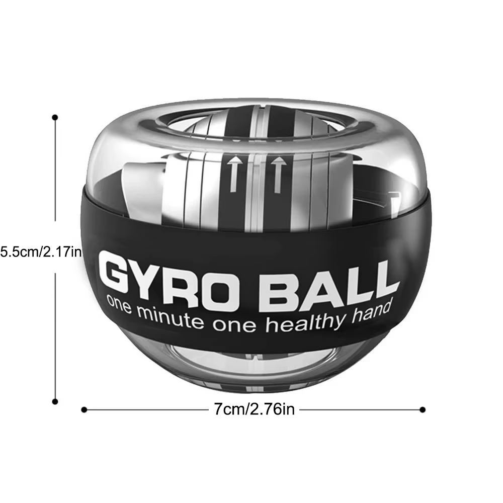 Boule d'entraînement de puissance de poignet LED, gyroscope à démarrage automatique, balle de poignet, bras, Force musculaire, équipement d'exercice de Fitness, renforcement