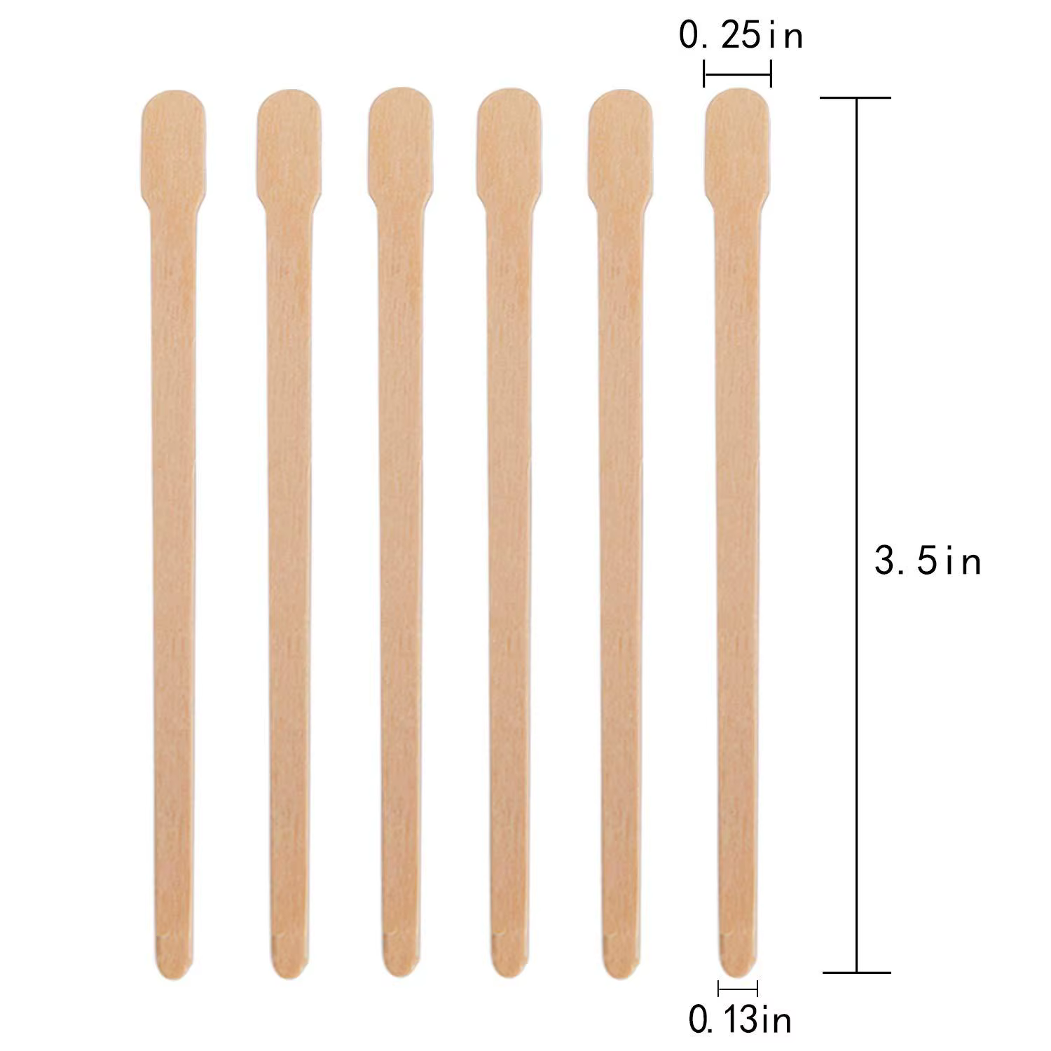 100-500 bâtonnets de cire en bois pour épilation corporelle