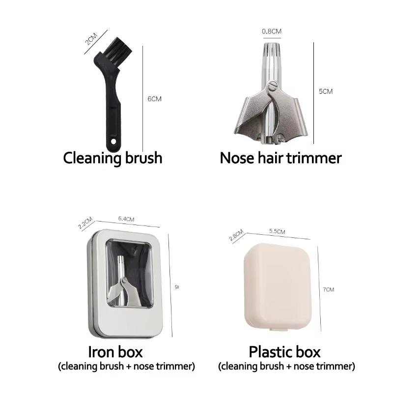 Tondeuse manuelle portable en acier inoxydable pour hommes