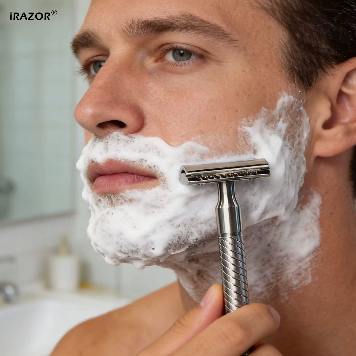 IRAZOR – Rasoir de sécurité en acier inoxydable 316