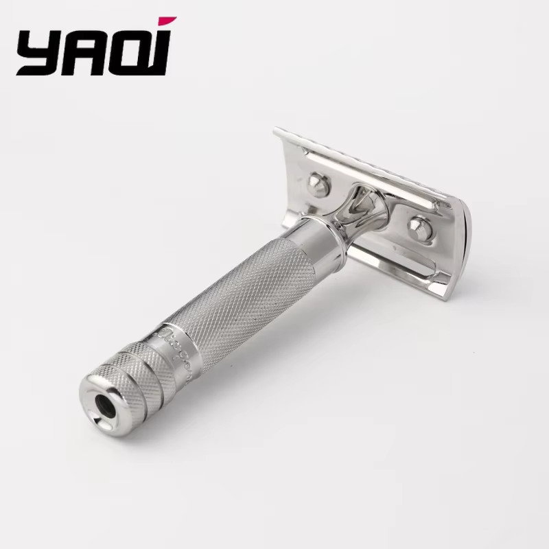 Yaqi – rasoir de sécurité incliné diagonale en acier inoxydable