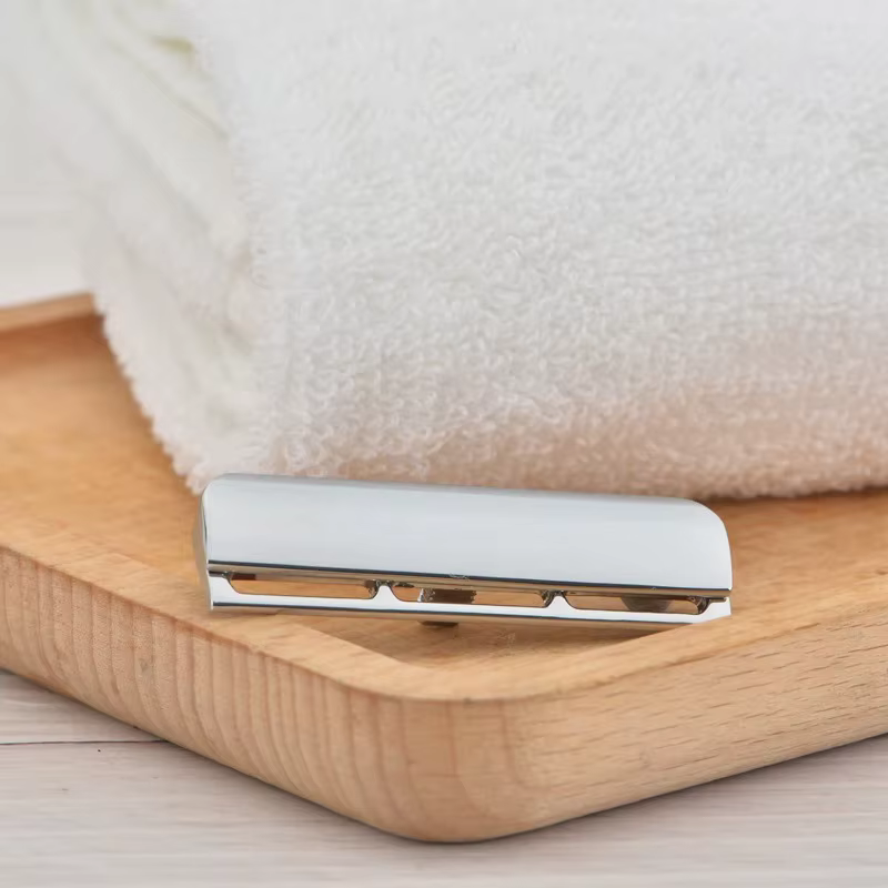 YAQI Excalibur tête de rasoir de sécurité AC couleur chromée à bord unique pour hommes en alliage de Zinc 0.70mm écart