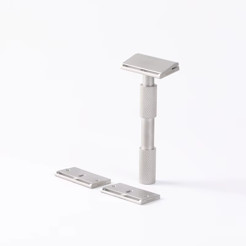 Rasoir de sécurité traditionnel YAQI Aileron GEM Blade 2026 avec 3 plaques pour un rasage lisse et confortable