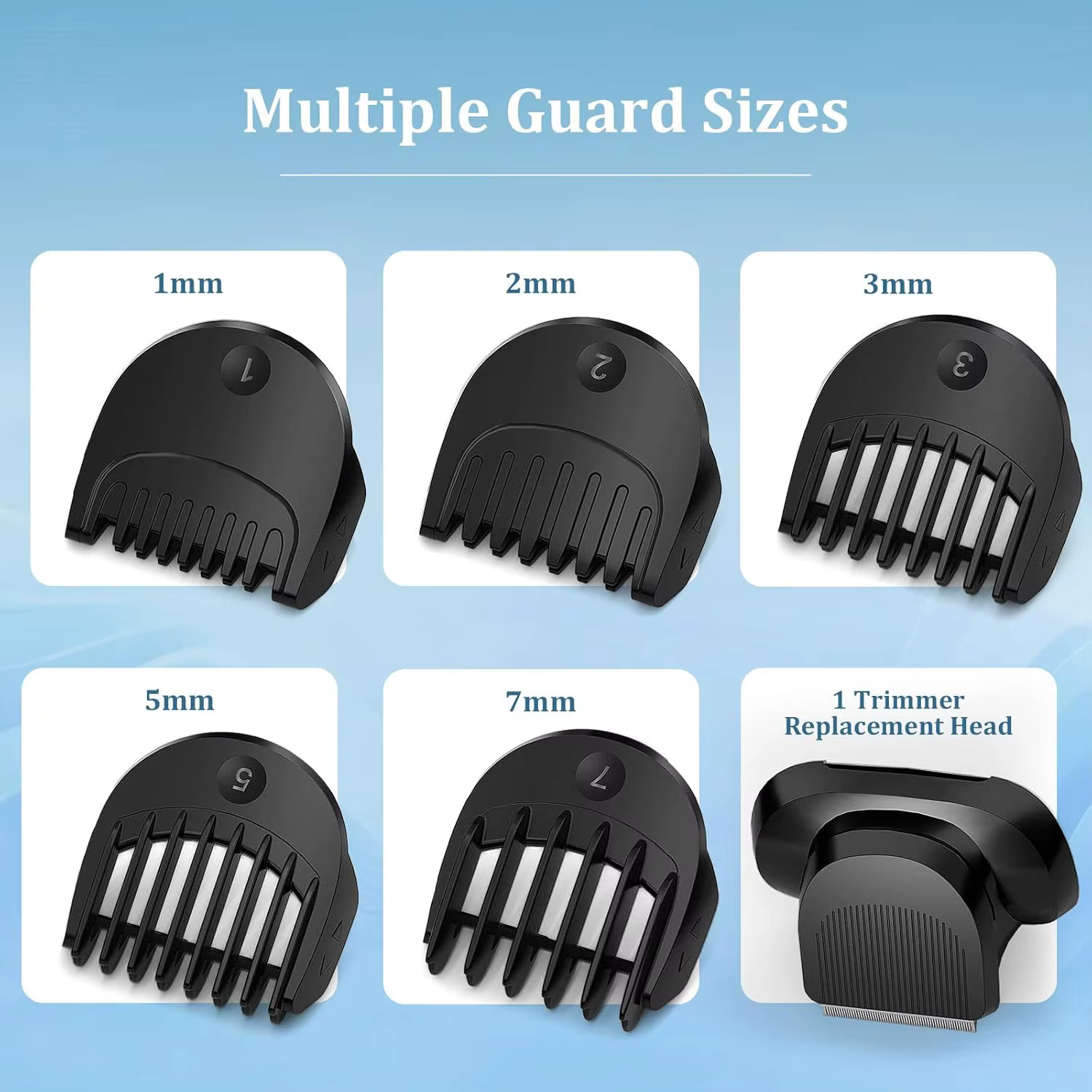Tondeuse à barbe EasyClick + 5 pièces de fixation de peigne pour rasoirs électriques Braun nouvelle génération série 5