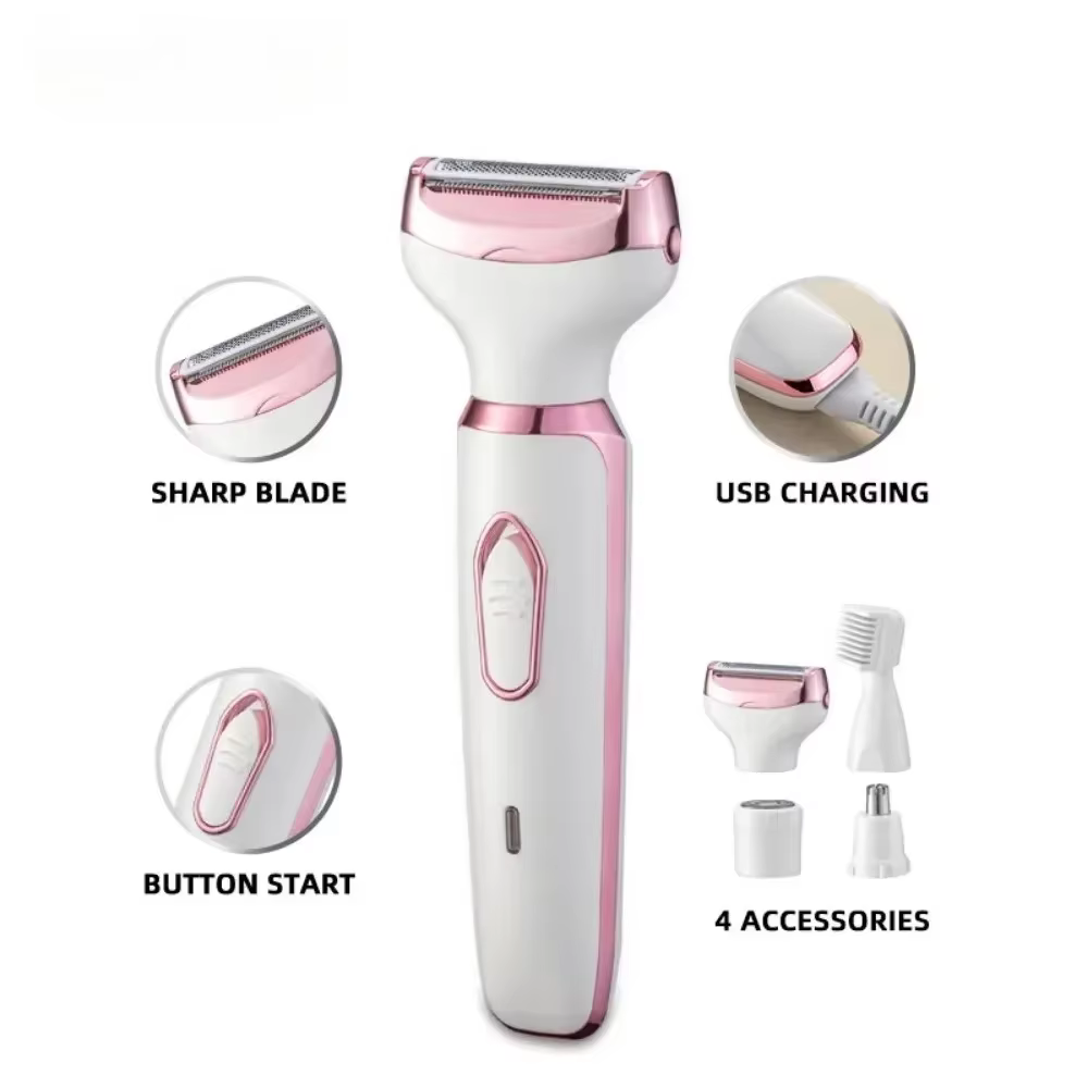 Rasoir électrique 4 en 1 pour femmes