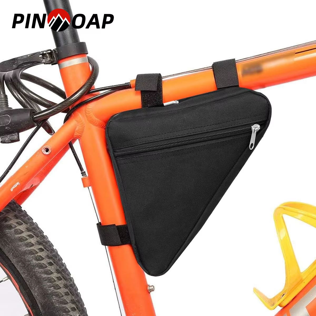 Sac triangulaire pour vélo de montagne, sac à main avec poignée pour cadre avant de vélo, sac pour téléphone, lampe de poche, sac triangulaire pour vélo de route, sac étanche