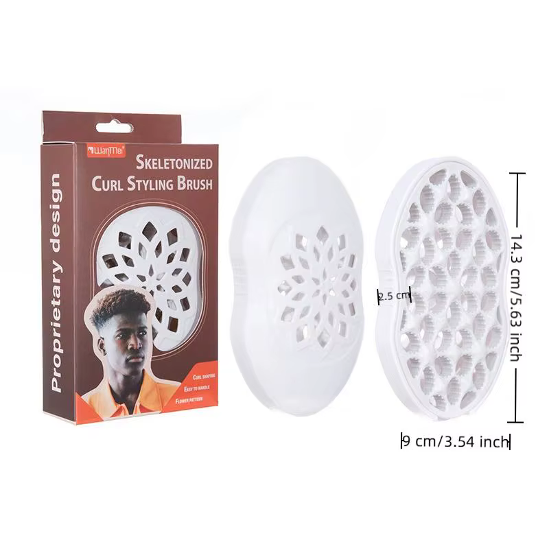 1 brosse professionnelle pour cheveux bouclés africains, outil de coiffure magique pour boucles, ondulations et dreadlocks, réutilisable, pour cheveux afro