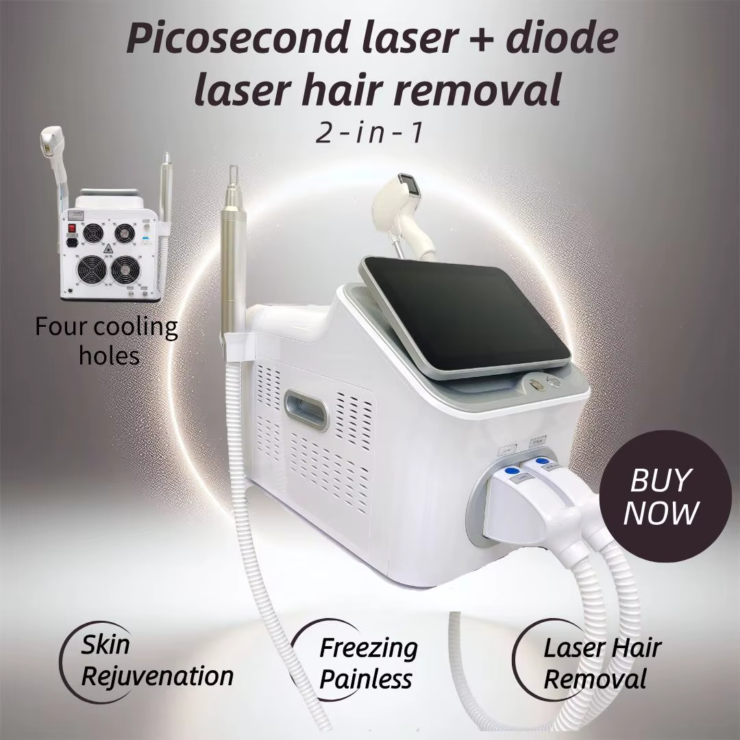 Nouvelle machine d'épilation au laser à diode 2 en 1