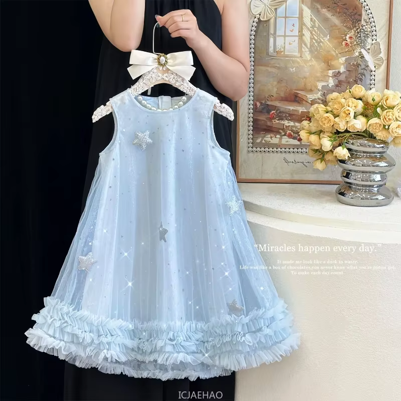 Vêtements d'été blancs pour adolescentes, tenue d'anniversaire à fleurs, robe de princesse avec ailes, robe de fête pour enfants, nouvelle collection 2025