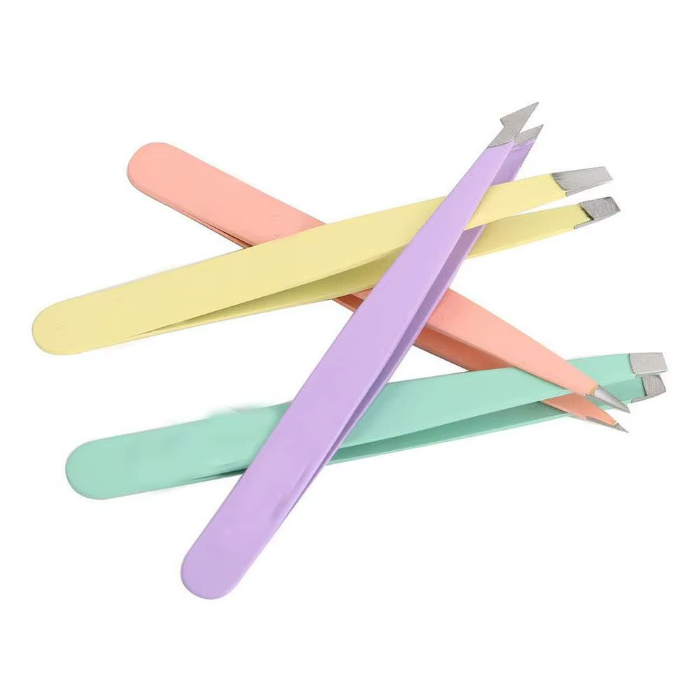 Pince à Épiler Inclinée et à Pointe Fine de Qualité pour Maquillage