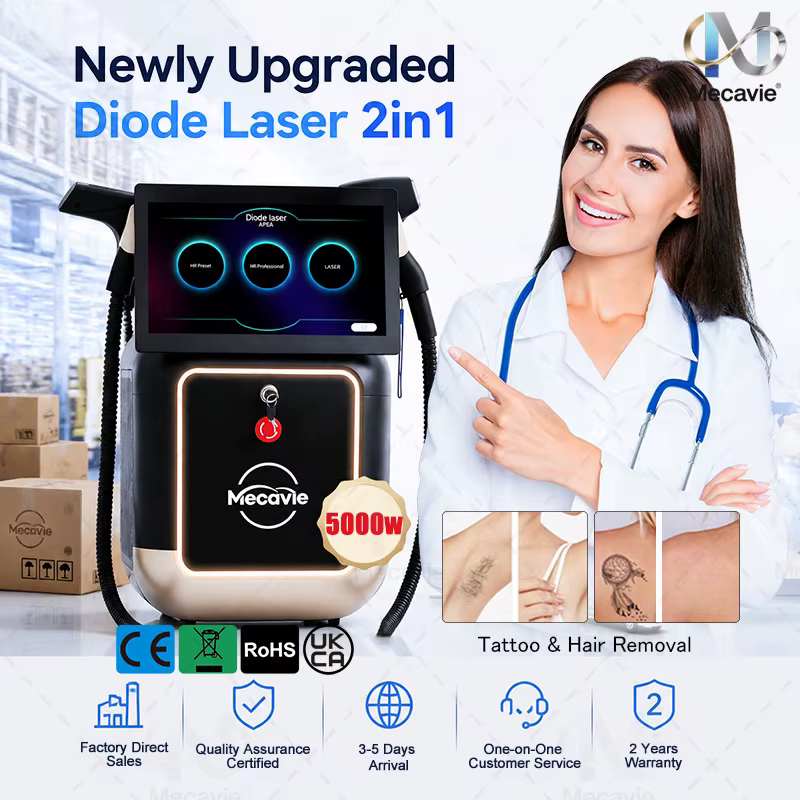 Machine d'épilation laser professionnelle 2026 755/808/940/1064nm Technologie SHR Résultats permanents pour tous les