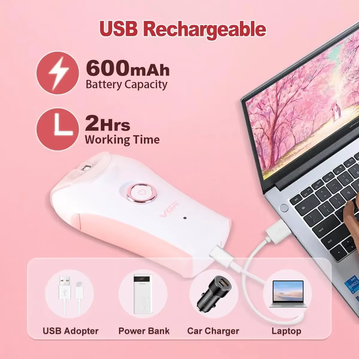 Remover Professionnel Épilateur Électrique Jambe Corps Aisselles Épilation Bikini 2 Vitesse