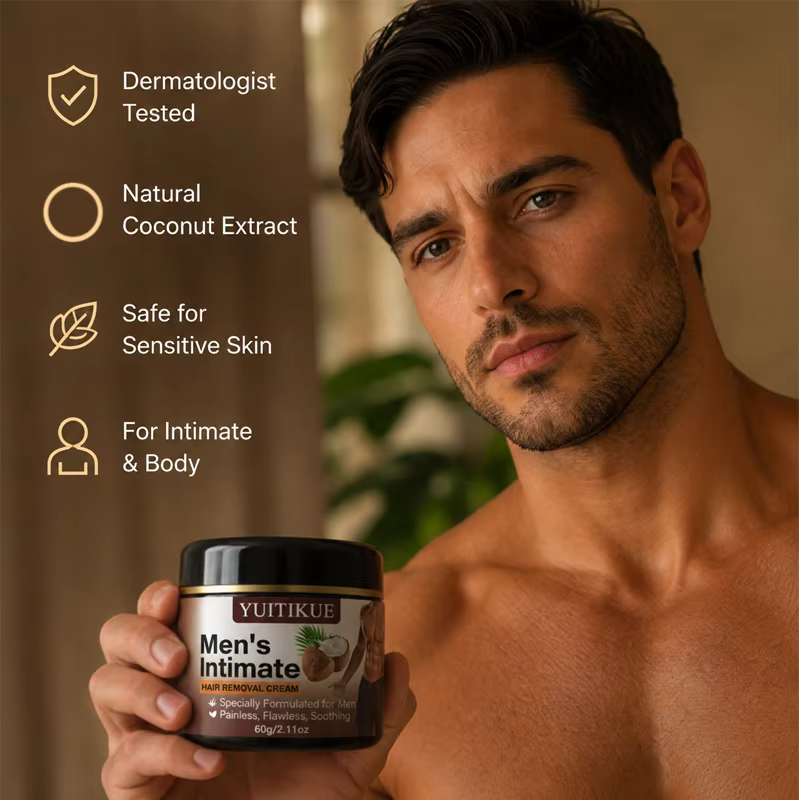 Crème dépilatoire indolore pour hommes