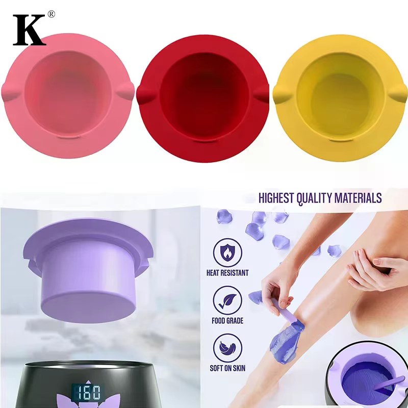 Chauffe-cire épaississement résistant à la chaleur bols en Silicone épilation cire remplacement Pot