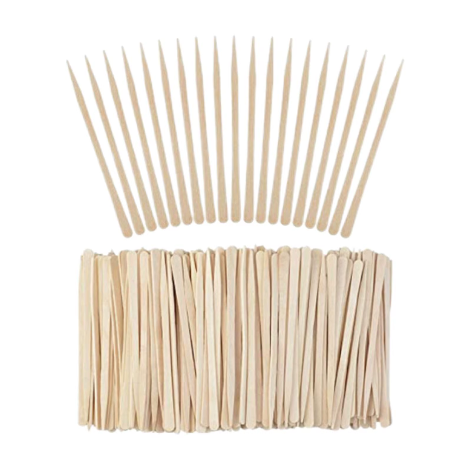 Mini 100x spatules de cire en bois applicateur