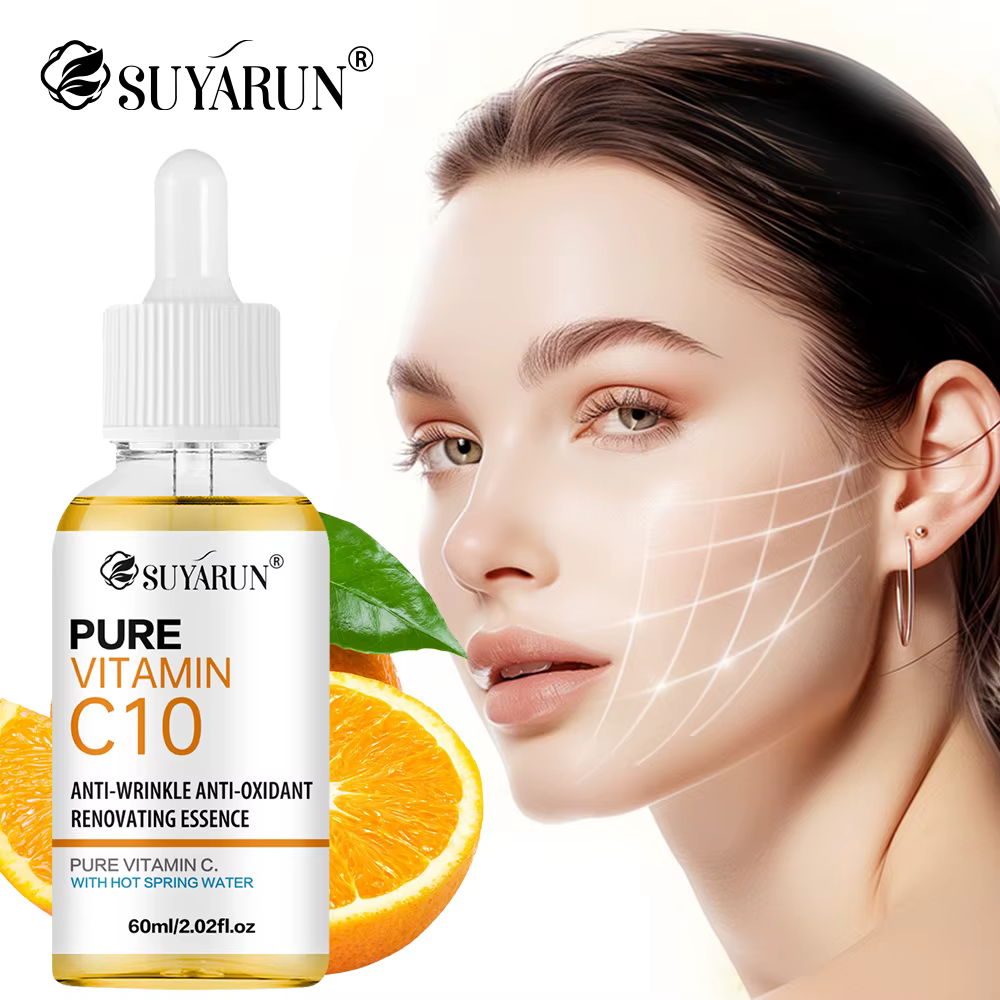 SUYARUN Sérum à la vitamine C 10% pour le visage - Traitement anti-âge éclaircissant