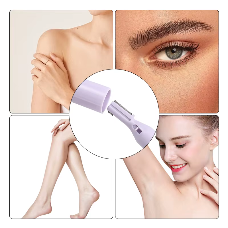 1 pièces tondeuse à sourcils électrique visage épilateur Mini Portable femmes corps rasoir cou lèvres bras et jambes
