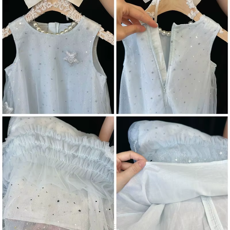 Vêtements pour adolescentes, robe de soirée blanche pour enfants, tenue d'anniversaire à fleurs, robe de princesse d'été avec ailes, nouvelle collection 2025