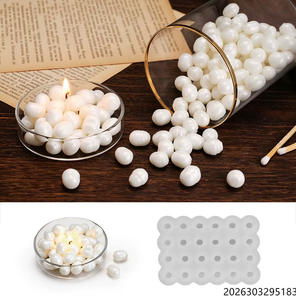 Moule à cire parfumée en forme de miroir Perle Océanique, moules à bougies et savons parfumés, pour moulage de plâtre, ciment et résine, cadeau d'été