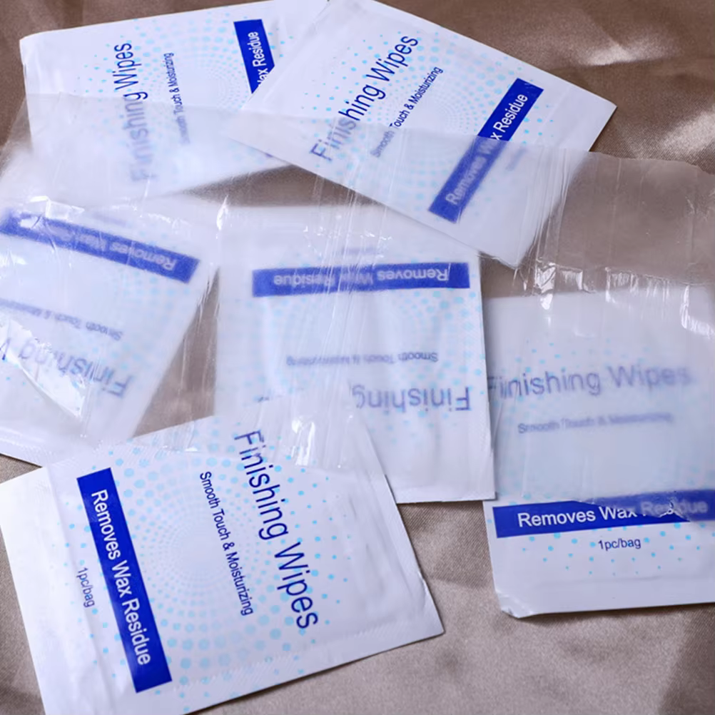 20 pièces épilation cire nettoyage huile Pack corps bandes dissolvant