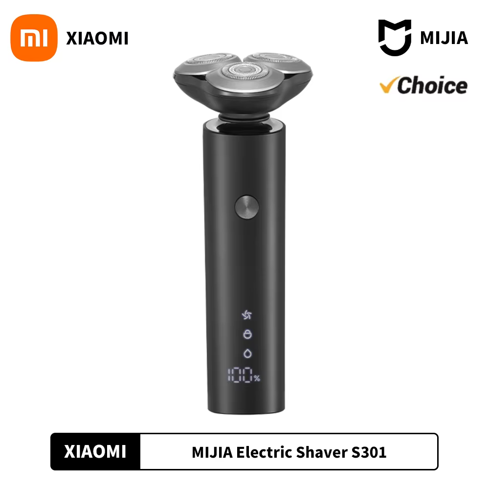 XIAOMI MIJIA-Rasoir électrique pour hommes, tondeuse à barbe S301, machine à raser portable, rasoir flexible IPX7, tondeuse lavable, lame en céramique, nouveau