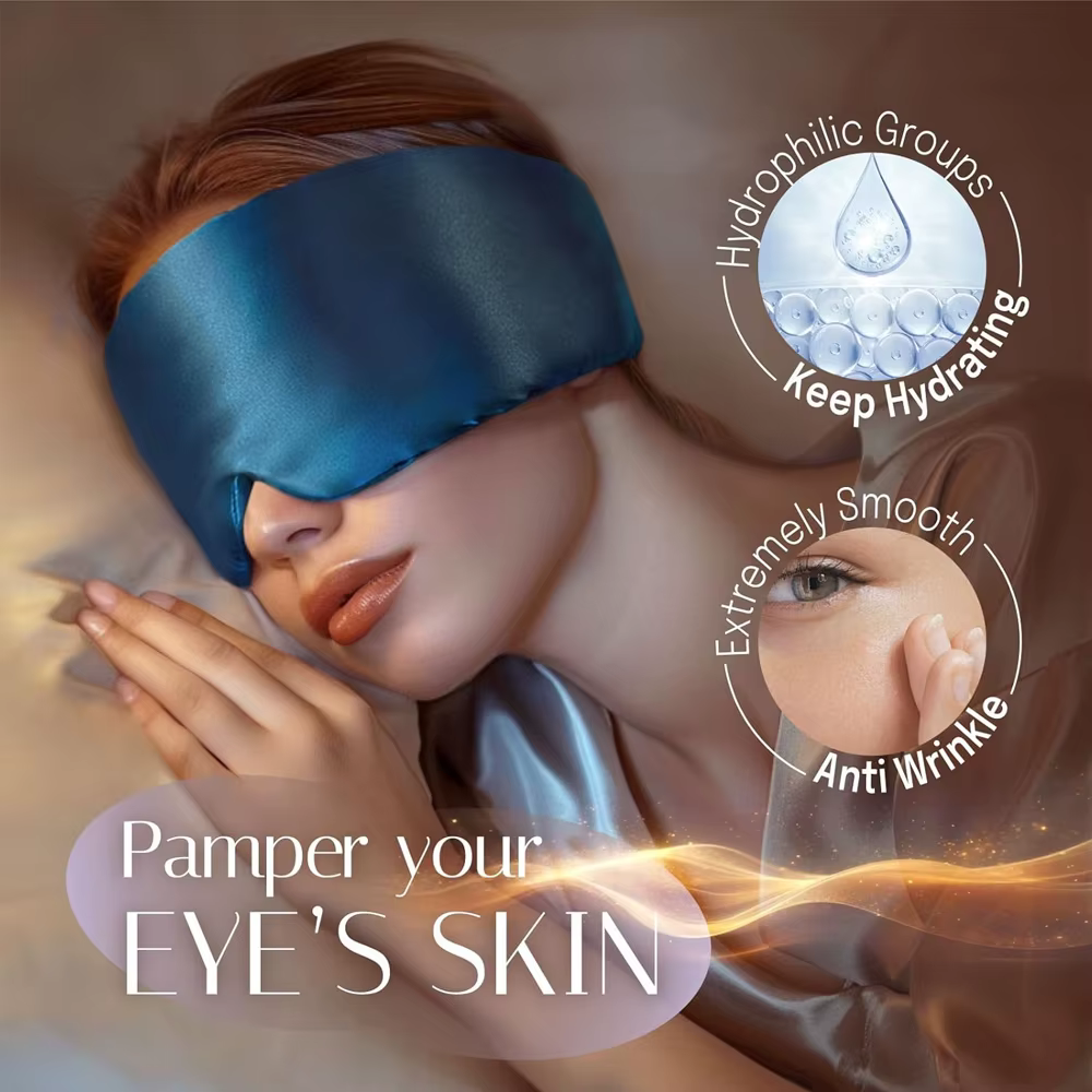 Masque de sommeil en soie