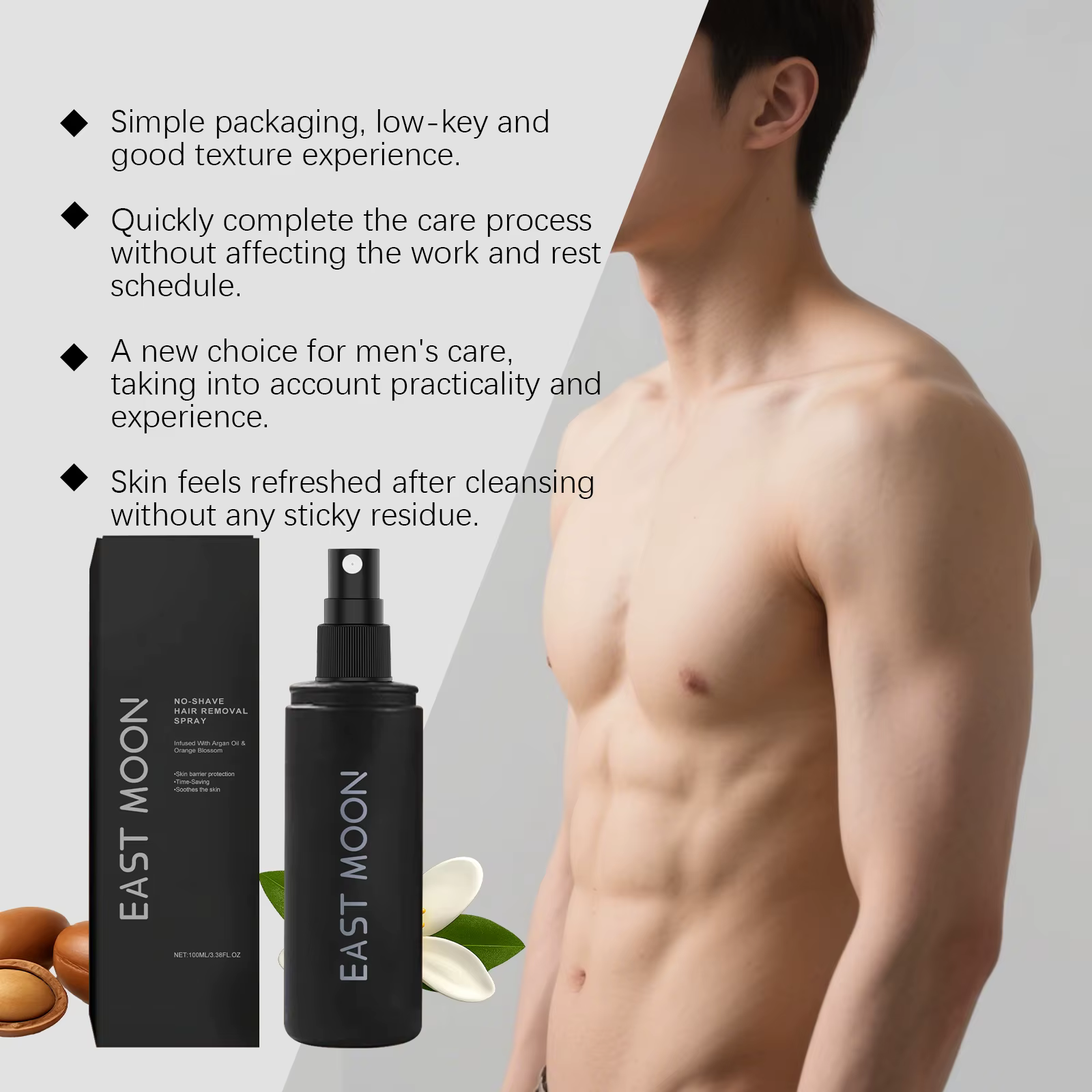 East Moon – Spray d'épilation à l'huile d'argan