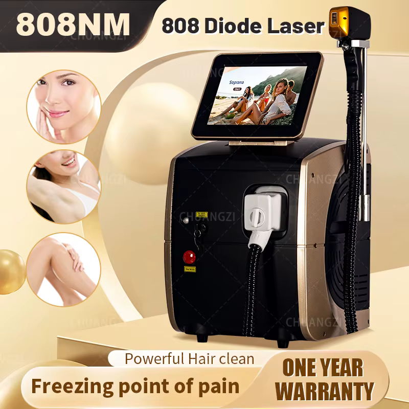 Épilateur laser diode professionnel puissant 5000W Alexandrite Ice Platinum