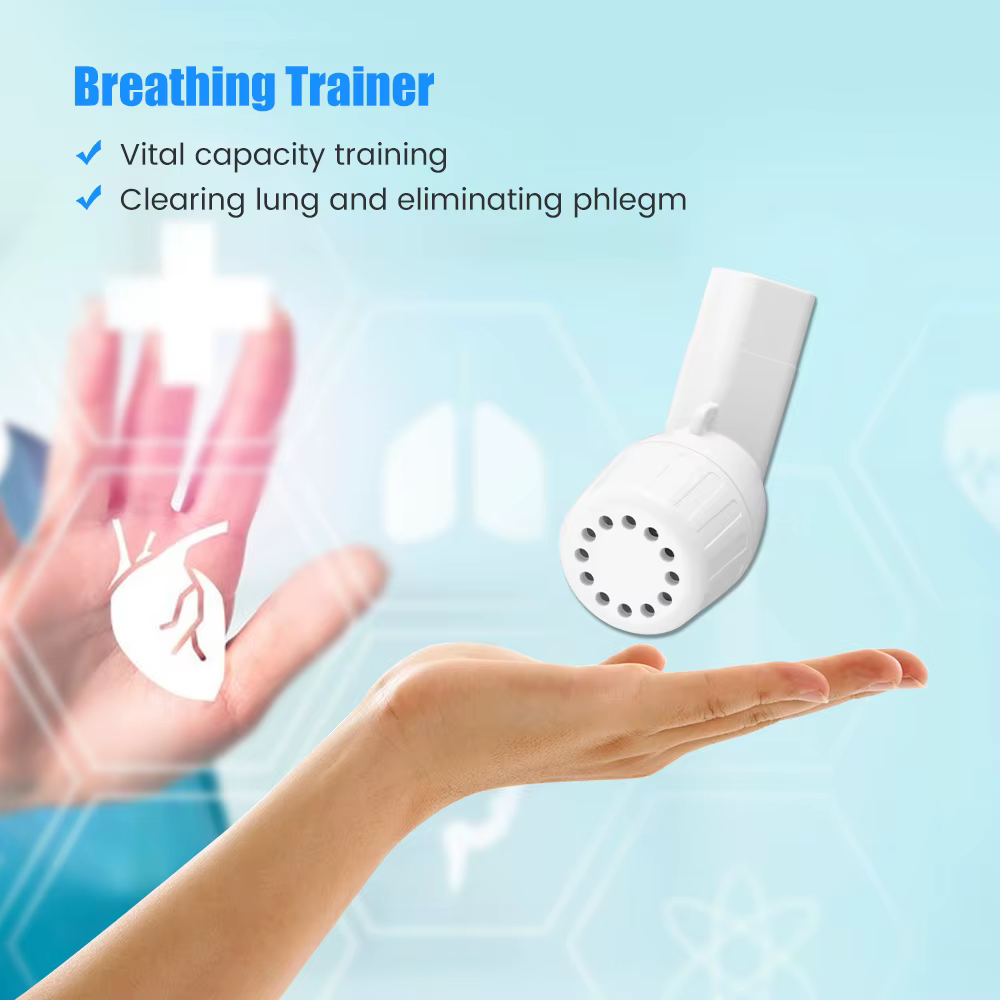 Entraîneur respiratoire entraîneur musculaire respiratoire renforcement pulmonaire élimination du mucus exercice pulmonaire dispositif d'exercice respiratoire